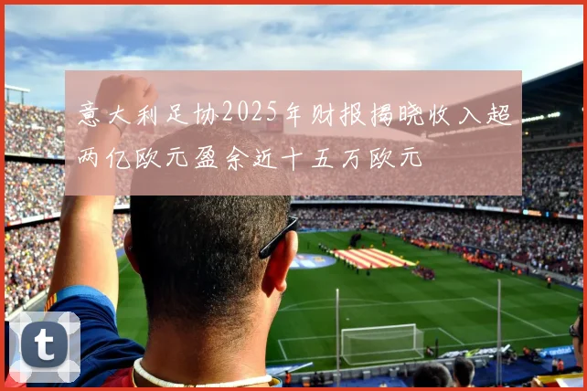 意大利足协2025年财报揭晓收入超两亿欧元盈余近十五万欧元